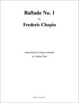 Ballade No. 1 Orchestra sheet music cover